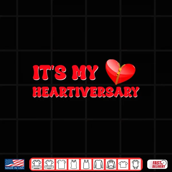 Design Its My Heartiversary CHD Awareness Hearts Diseases Surgery Performance Shirt