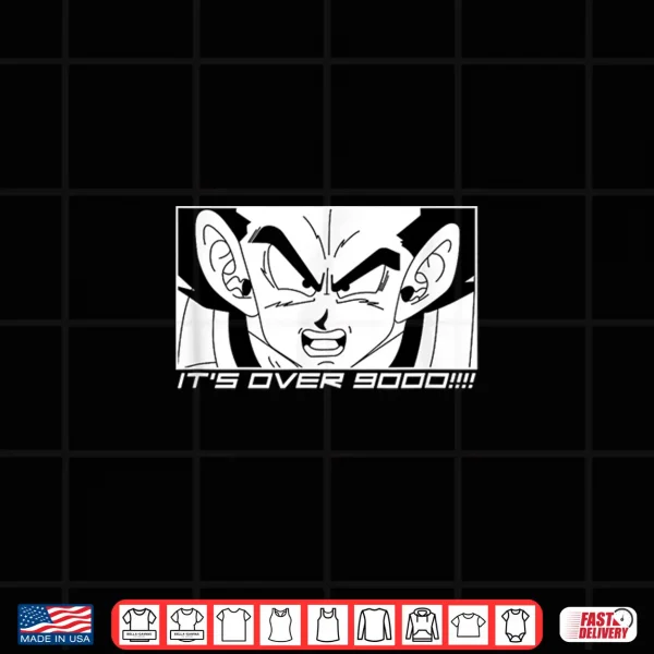 Design Its Over 9000 Anime Manga Shirt