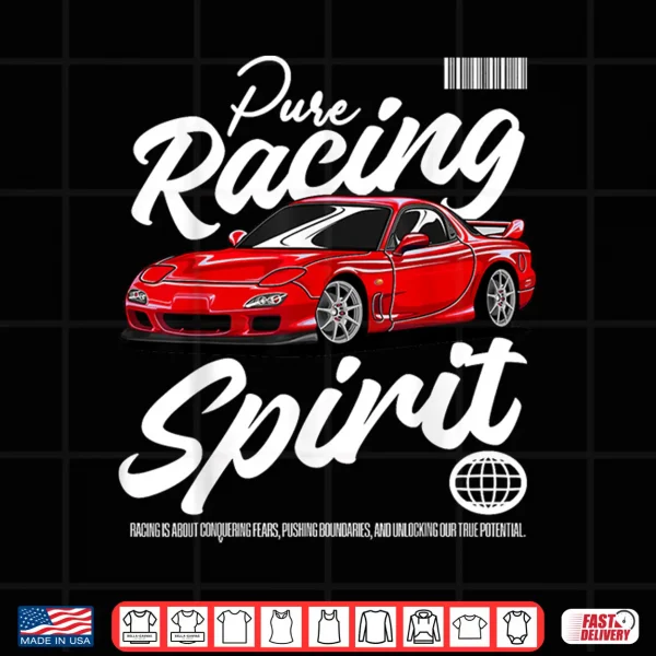 Design JDM FD Turbo Car Drift Racing Graphic Rotary Vintage Race Shirt