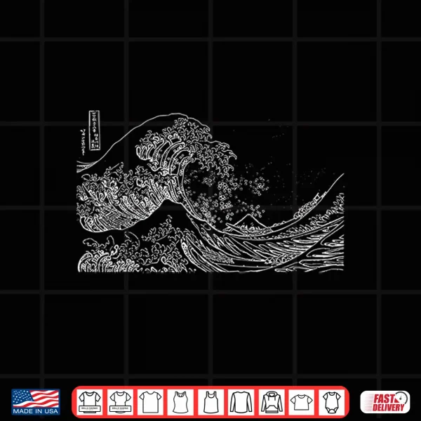 Design Japan Wave Ocean Traditional Japanese Graphic Shirt