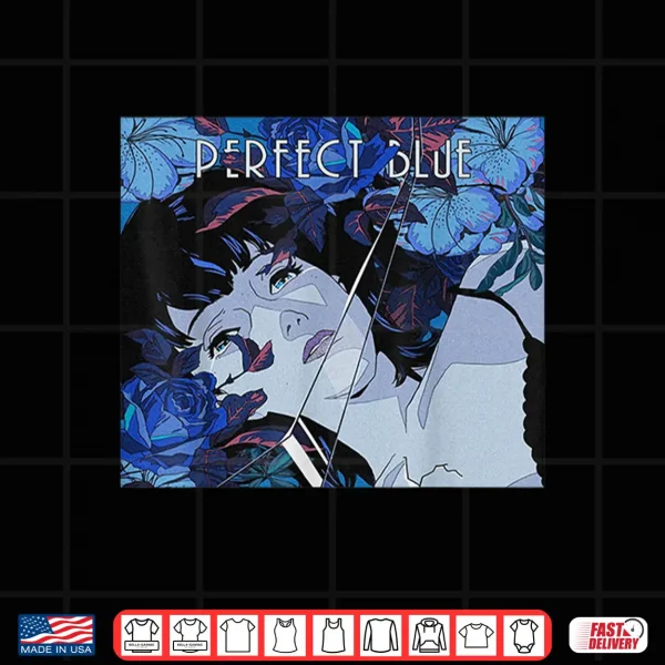 Design Japanese Anime Girl Perfect Blue Shirt