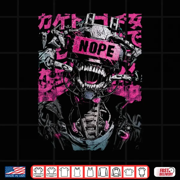 Design Japanese Streetwear Robot Cyberpunk Y2K Techwear Manga Anime Shirt