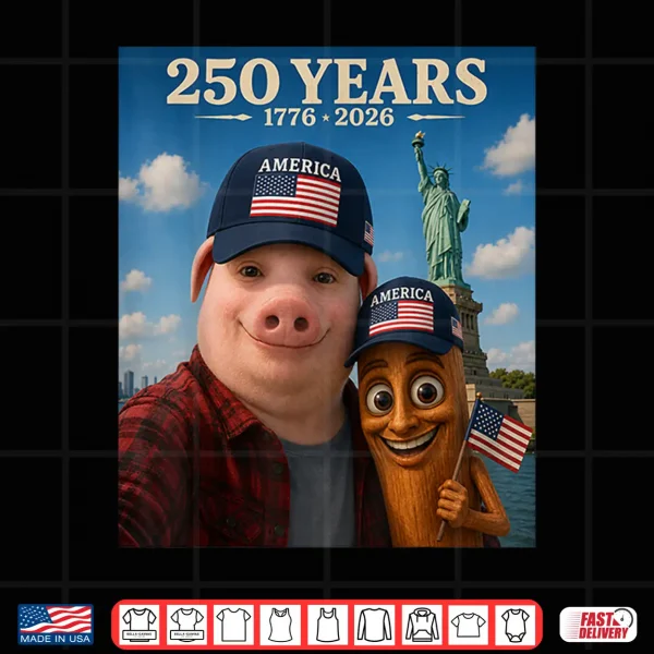 John Pork Tung Tung Tung Sahur Brainrot 250 Years 1776 2026 Shirt 4 Design John Pork Tung Tung Tung Sahur Brainrot 250 Years 1776 2026 Shirt