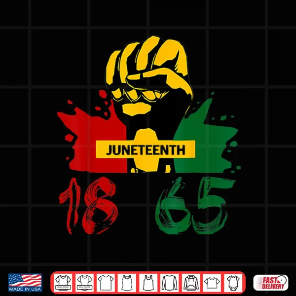 Design Juneteenth 18 65 African American Power Shirt
