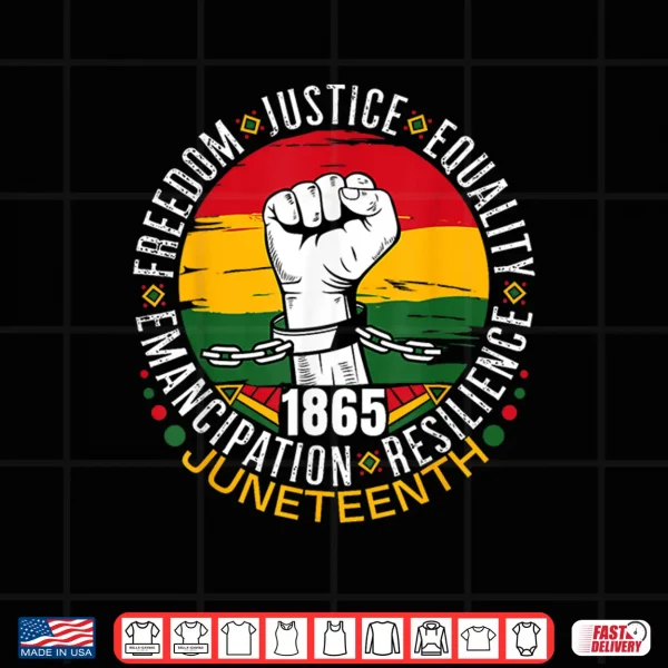 Design Juneteenth African American Black History 1865 Juneteenth Shirt
