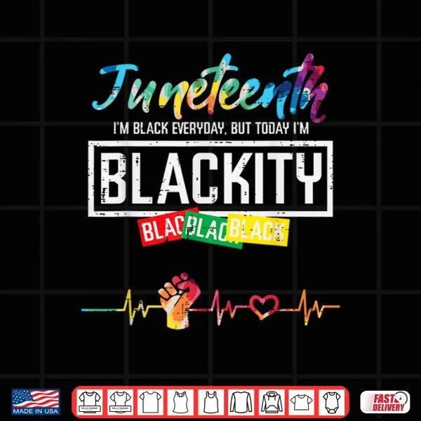 Design Juneteenth Blackity Black History African Women Girls Kids Shirt