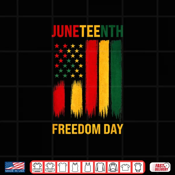 Design Juneteenth Freedom Day 1865 African American Pride Flag Shirt