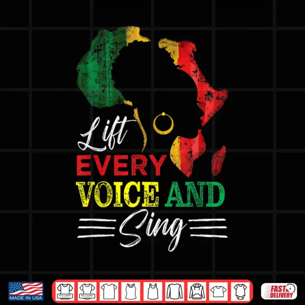 Design Juneteenth Lift Every Voice Sing Black History Month Anthem Shirt