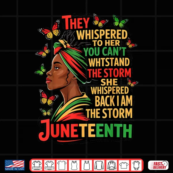 Design Juneteenth The Storm Black Women Black History Month Gifts Shirt