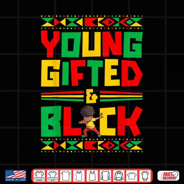 Design Juneteenth Young Black Boy African American History Boy Shirt