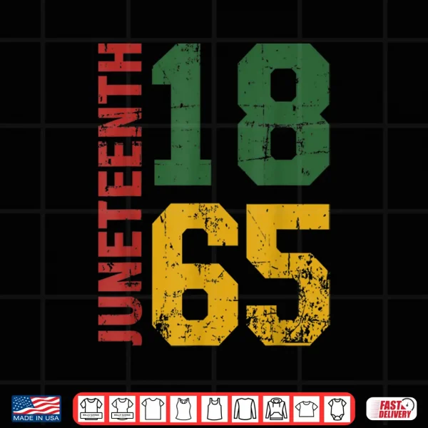 Design Juneteenth celebrating freedom in african history since 1865 Shirt