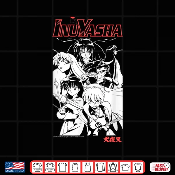 Design Kagome Koga Sesshomaru Timeless Anime Cast Shirt
