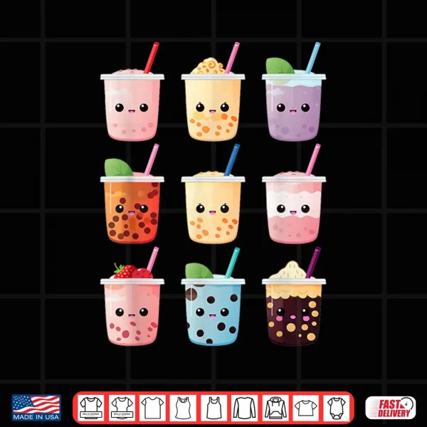 Design Kawaii Bubble Tea Boba Tea Lover Shirt