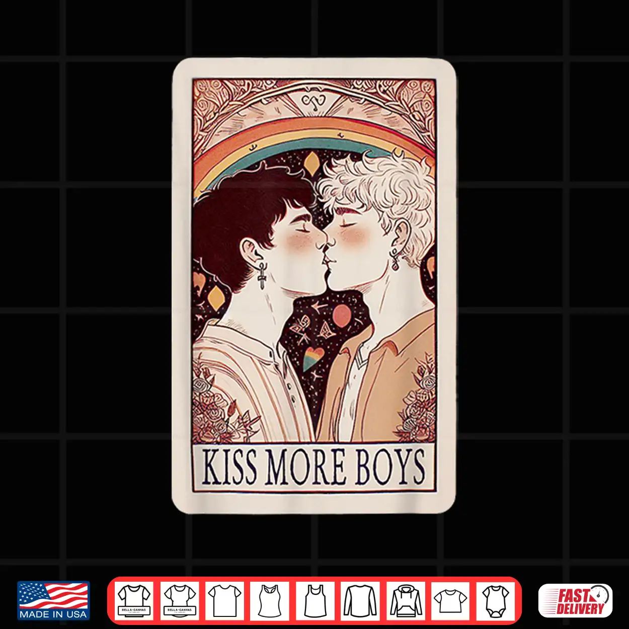 Kiss More Boys Gay Kissing For Gay Pride Month Shirt Kiss More Boys Gay Kissing For Gay Pride Month Shirt