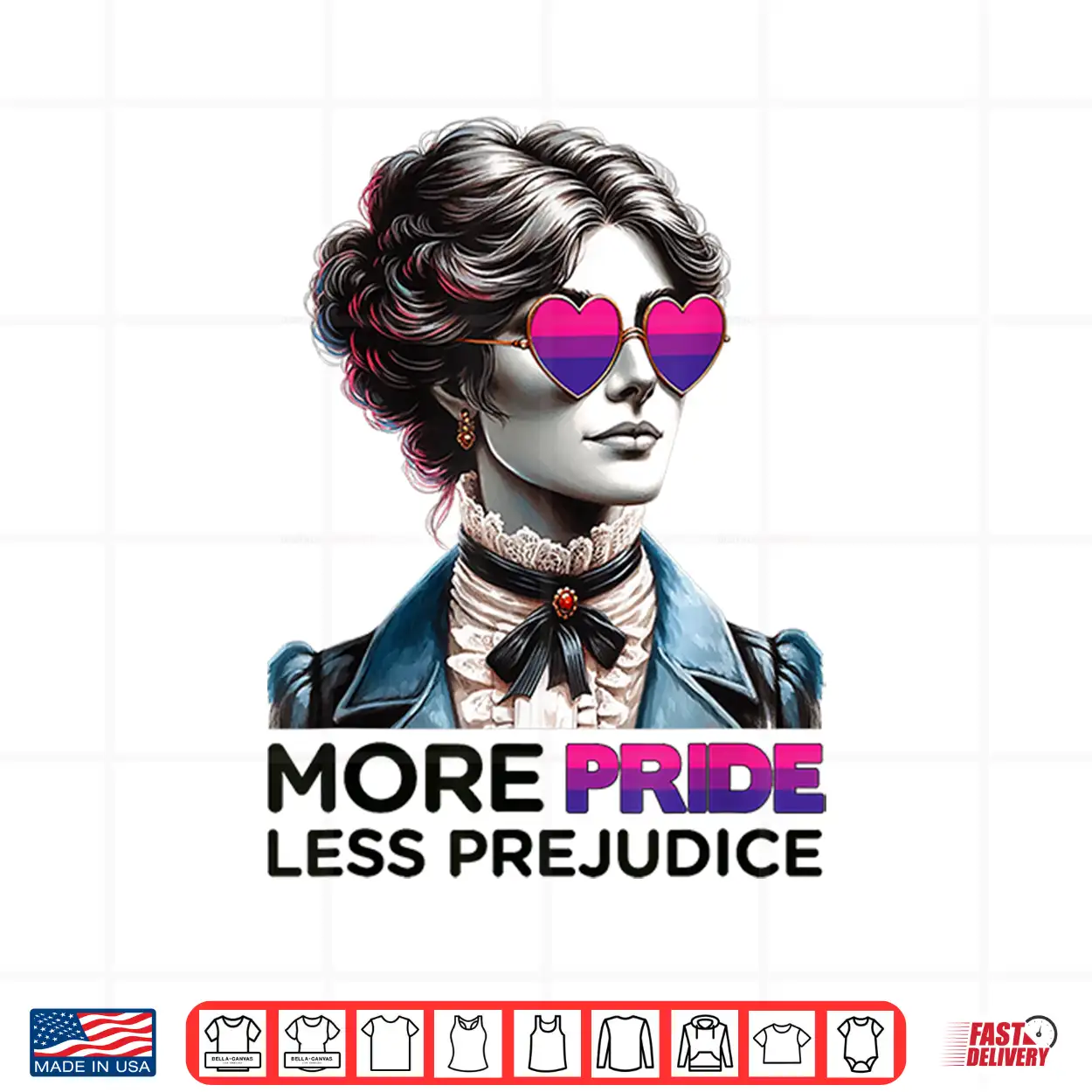 Lgbt Bisexual Proud Pride Month More Pride Less Prejudice Shirt Lgbt Bisexual Proud Pride Month More Pride Less Prejudice Shirt