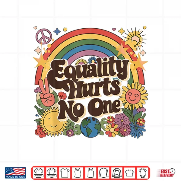 Design LGBTQ Equality Hurts No One Pride Human Rights Rainbow Pride Shirt