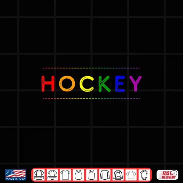 Design LGBTQ Hockey Pride Month Hockey Gay Pride Parade Shirt