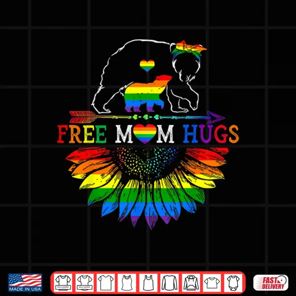 Lgbtq Pride Mama Bear Free Mom Hugs Lgbt Proud Rainbow Ally Shirt 4 Design LGBTQ Pride Mama Bear Free Mom Hugs LGBT Proud Rainbow Ally Shirt