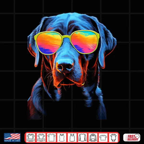 Design Labrador Retriever Dog with Sunglasses Shirt