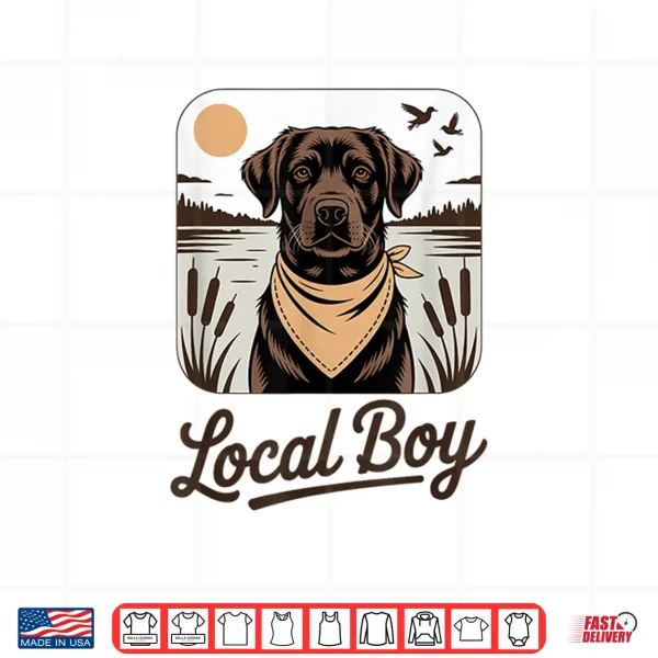 Design Labrador Retriever for Duck Hunting Local Boy Lab Shirt
