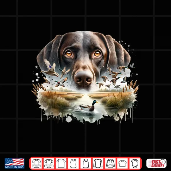 Design Labrador Retriever with Mallard Ducks Hunting Duck Hunter Shirt