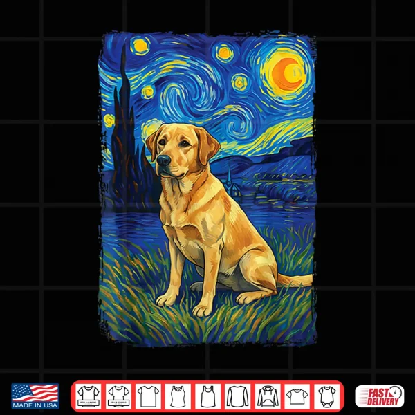Design Labrador Starry Night Shirt