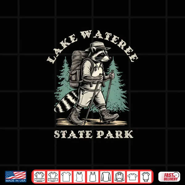 Design Lake Wateree State Park South Carolina Hiking Trail Raccoon Shirt
