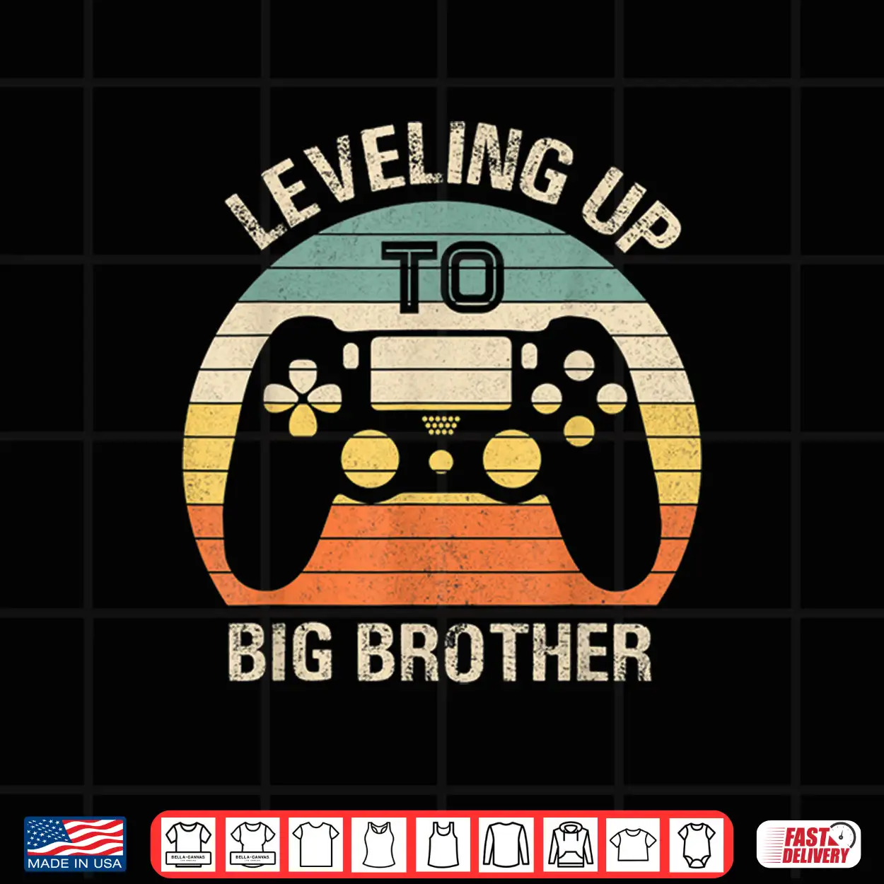Leveling Up To Big Brother 2020 Funny Gamer Vintage Kids Men Shirt Leveling Up To Big Brother 2020 Funny Gamer Vintage Kids Men Shirt