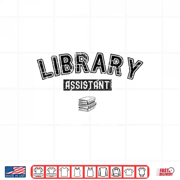 Design Library Vintage Bookworms Lady Librarian Library Assistant Shirt
