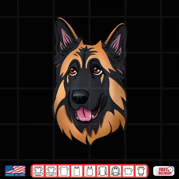 Design Long hair German Shepherd dog Shirt