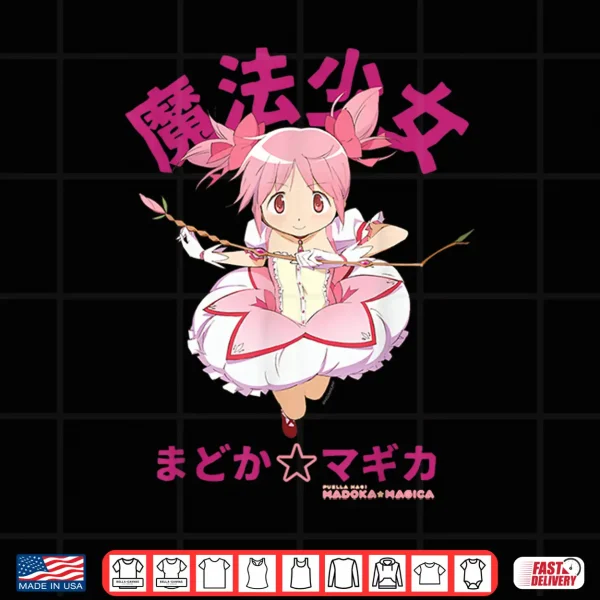 Design Madoka Kaname Rose Branch Bow Anime Shirt