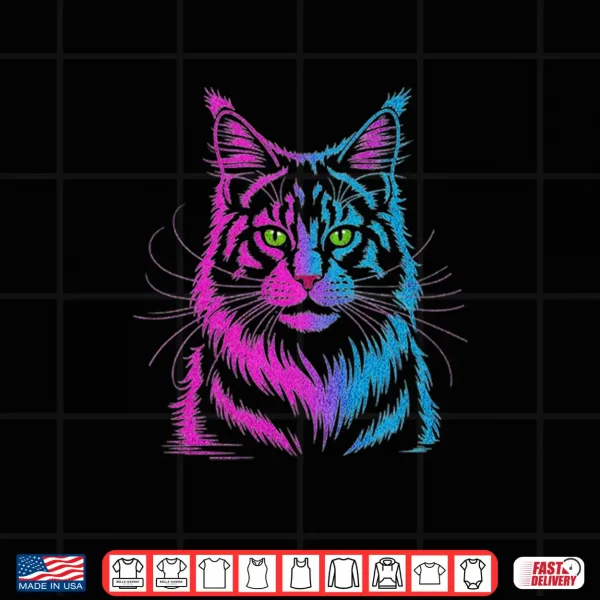 Design Main Coon Cat Art Men Women Shirt