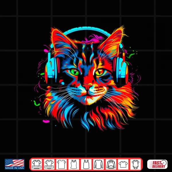 Design Maine Coon Cat DJ Shirt