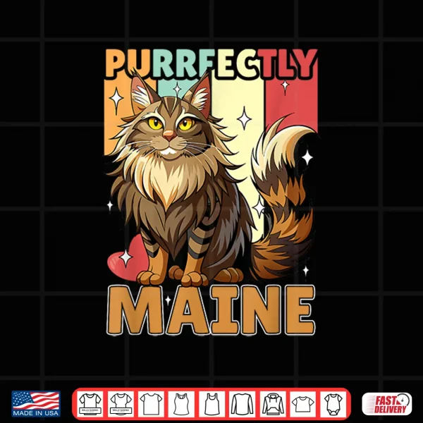 Design Maine Coon Cat Lover Cute Kitten Owner Funny Maine Coon Shirt