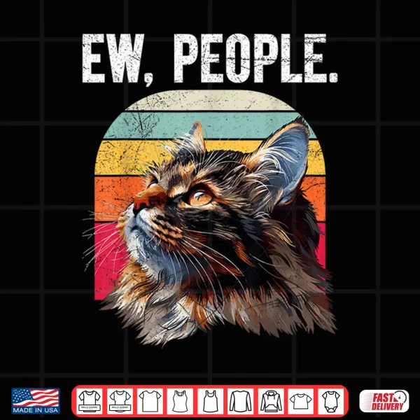 Design Maine Coon EW. PEOPLE Maine Coon Vintage Cat Owner Shirt