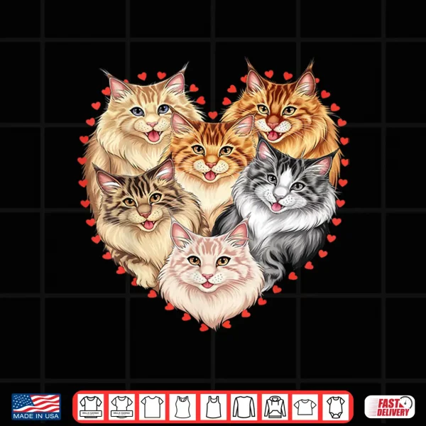 Design Maine Coon Heart Shirt