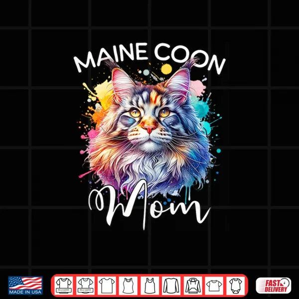 Design Maine Coon Mom Cat Mom Maine Coon Shirt