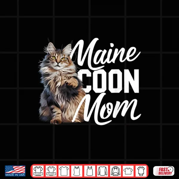 Design Maine Coon Mom Professional Minimalist Modern Graphic Identity Shirt