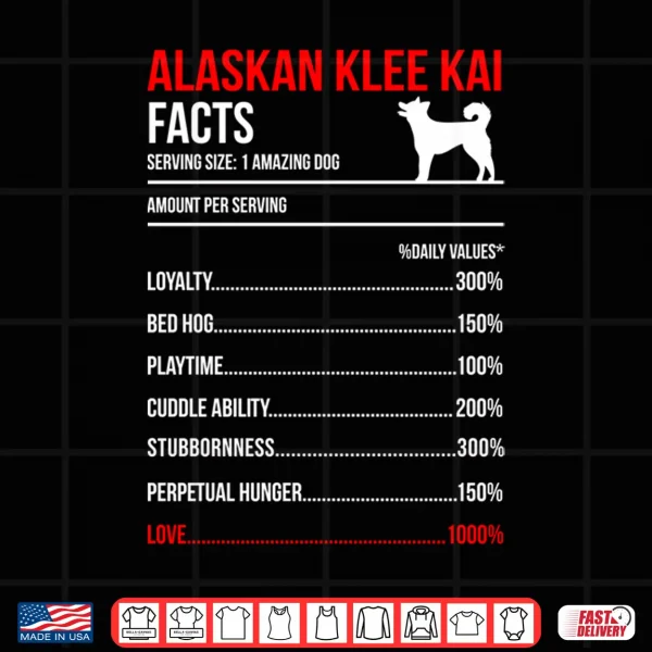 Design Mens Alaskan Klee Kai Facts Dog Breed Lover Owner Performance Shirt