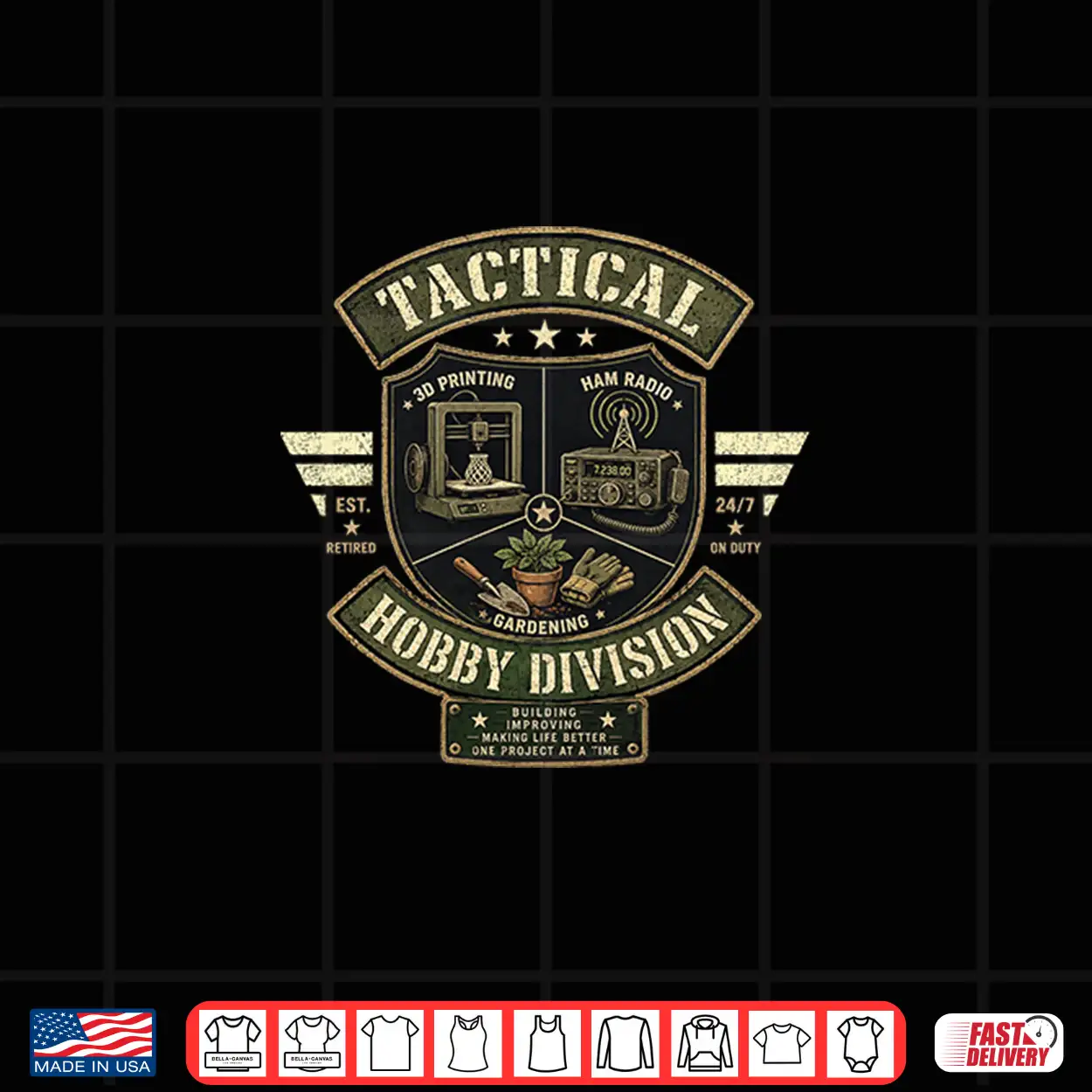 Mens Hobby Division 3D Printing Ham Radio Gardening Graphic Premium Tri Blend Shirt Mens Hobby Division 3D Printing Ham Radio Gardening Graphic Premium Tri Blend Shirt