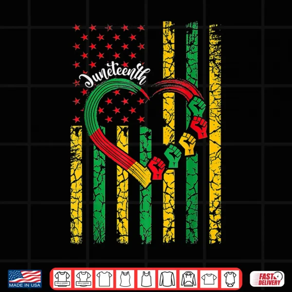 Design Mens Juneteenth Women Juneteenth African American Fit Hands Shirt