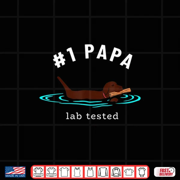 Design Mens Lab Grandpa Chocolate Labrador Retriever Dog 1 Papa Shirt