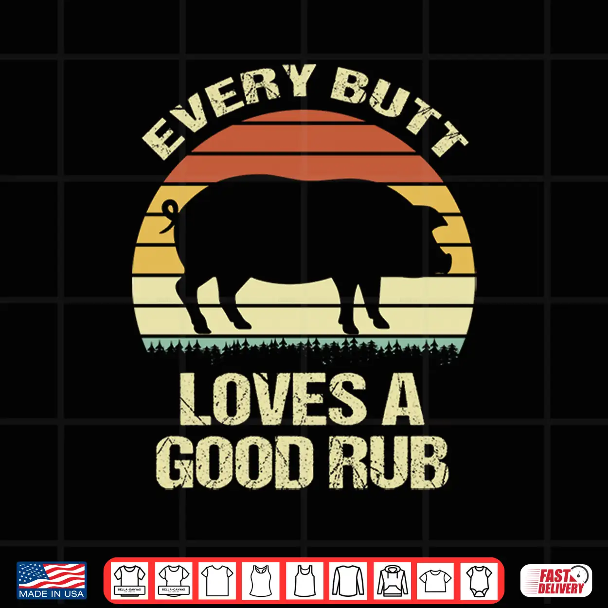 Mens Vintage Every Butt Loves A Good Rub Performance Shirt Mens Vintage Every Butt Loves A Good Rub Performance Shirt