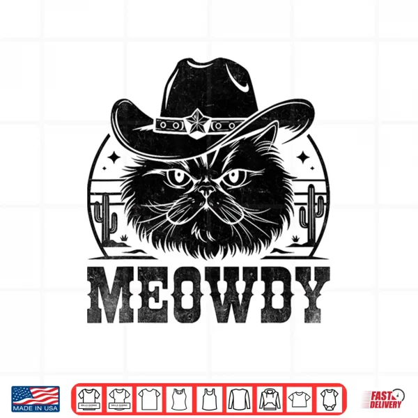 Design Meowdy Cowboy Persian Cat Persian Longhair Shirt