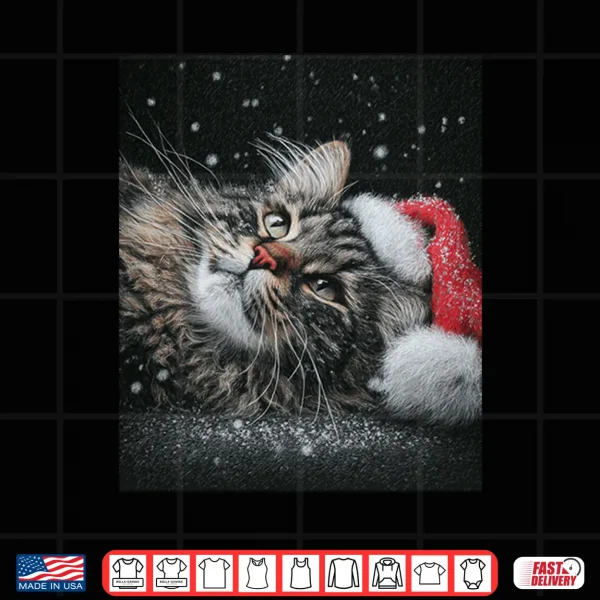Design Merry Christmas Maine Coon Cat Shirt
