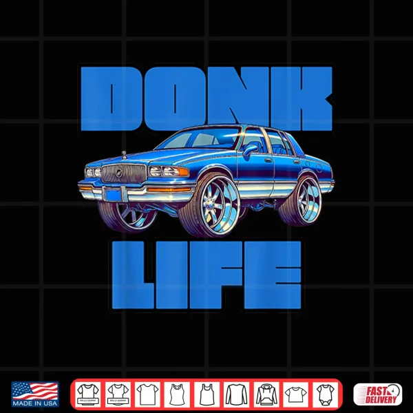 Design Mexican Latino Cholo Car Show Car Club Scraper Donk Life Rim Shirt