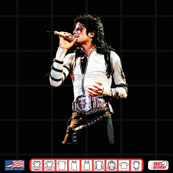Design Michael Jackson Bad World Tour Smooth Criminal Live 1988 Shirt