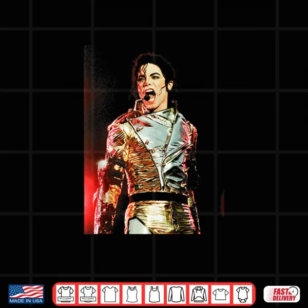 Design Michael Jackson Live History World Tour Sheffield 1997 Shirt