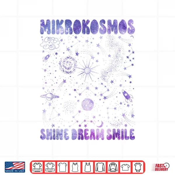 Design Mikrokosmos Shine Dream Smile Twinkling Starlight Astronaut Shirt