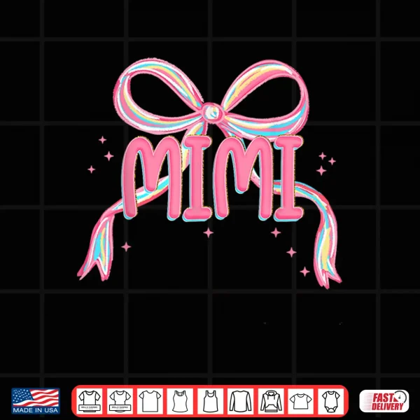 Design Mimi of The Birthday Girl Pink Coquette Bow Matching Family Shirt